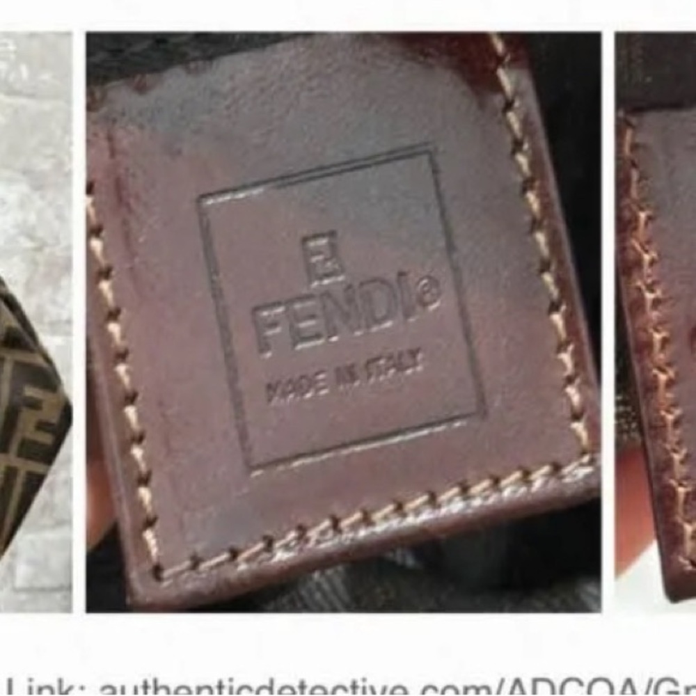 Authentic Fendi Black and Brown Logo Tote. COA included - Picture 4 of 12